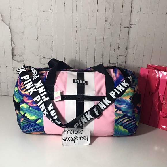 VS PINK LIMITED EDITION TROPICAL DUFFLE BAG - Picture 2 of 6